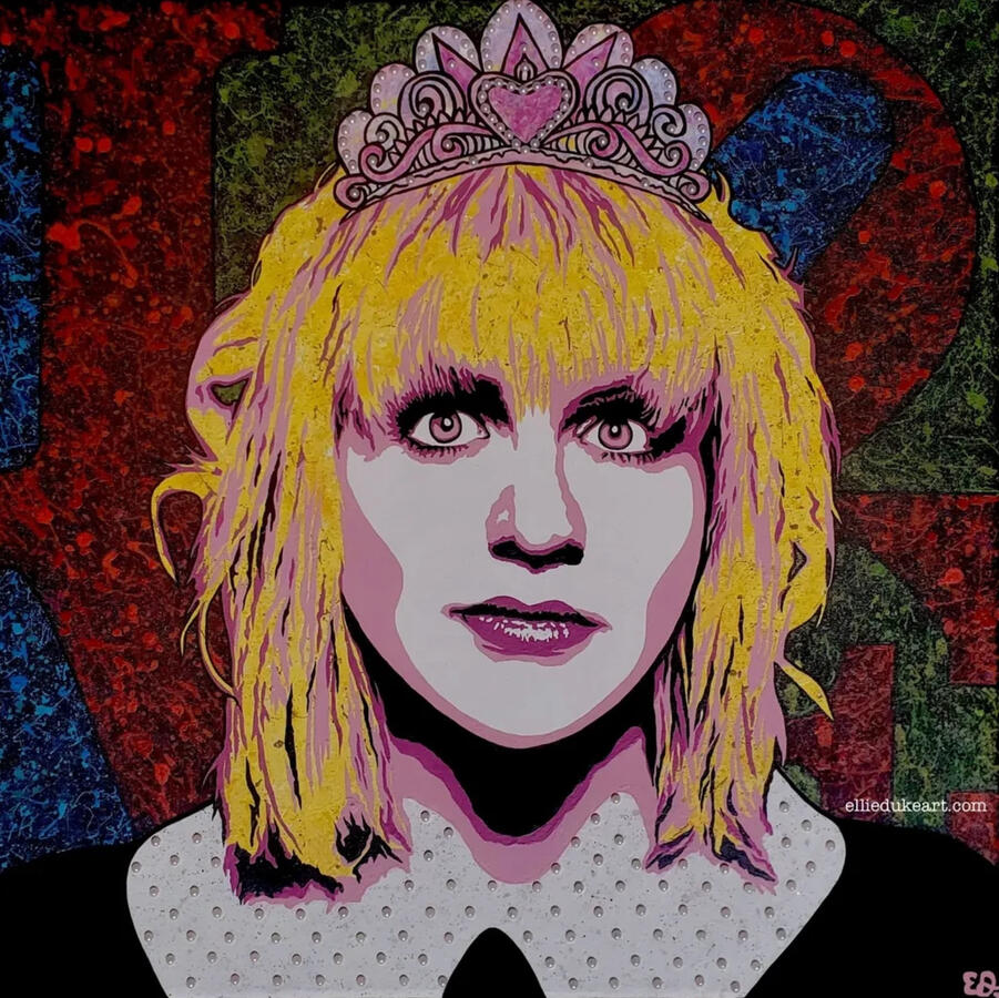 Courtney Love Courtney Love pop art portrait ellie duke art