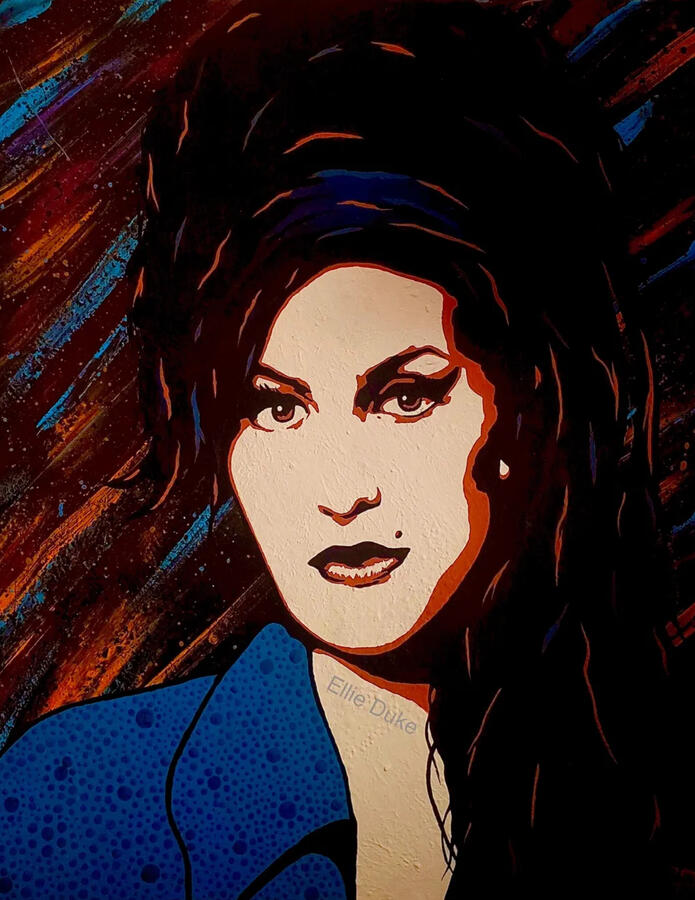 Amy Winehouse amy winehouse pop art portrait ellie duke art