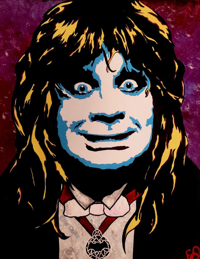 Ozzy Osbourne ozzy osbourne pop art portrait ellie duke art
