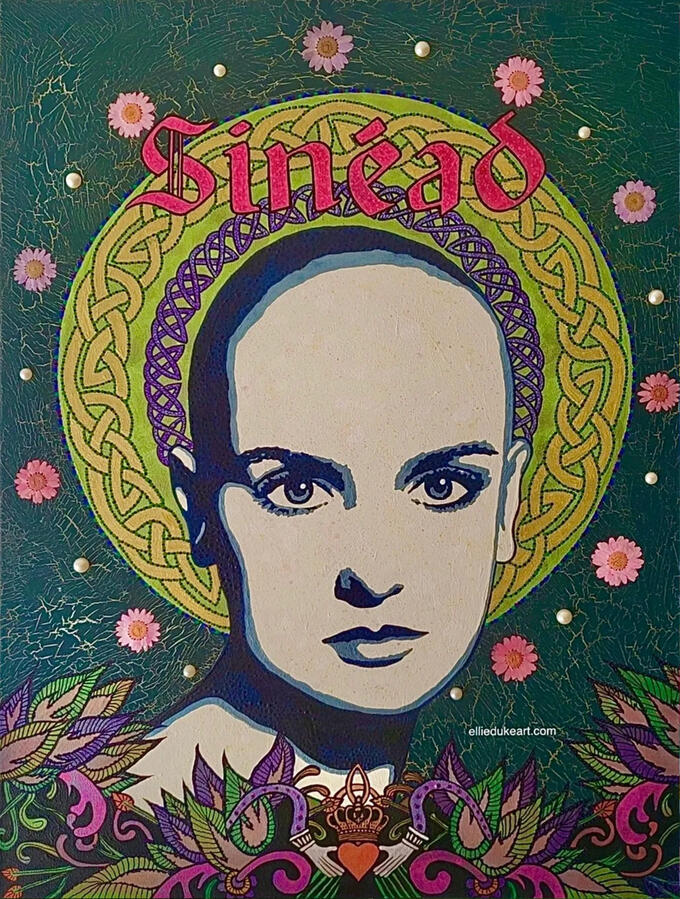 Sinead O'Connor sinead oconnor pop art portrait ellie duke art