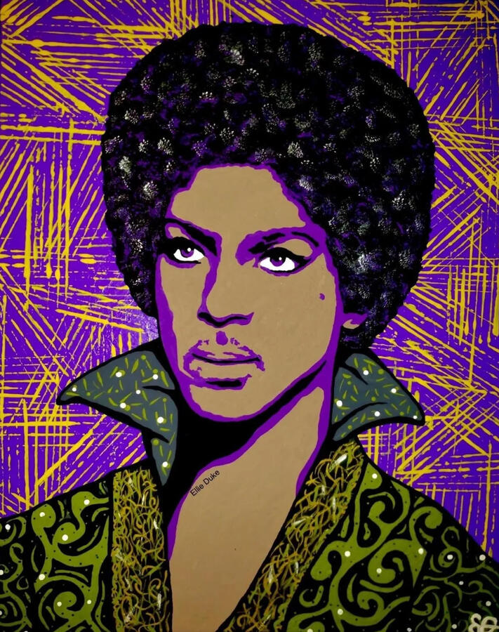Prince prince singer pop art portrait ellie duke art