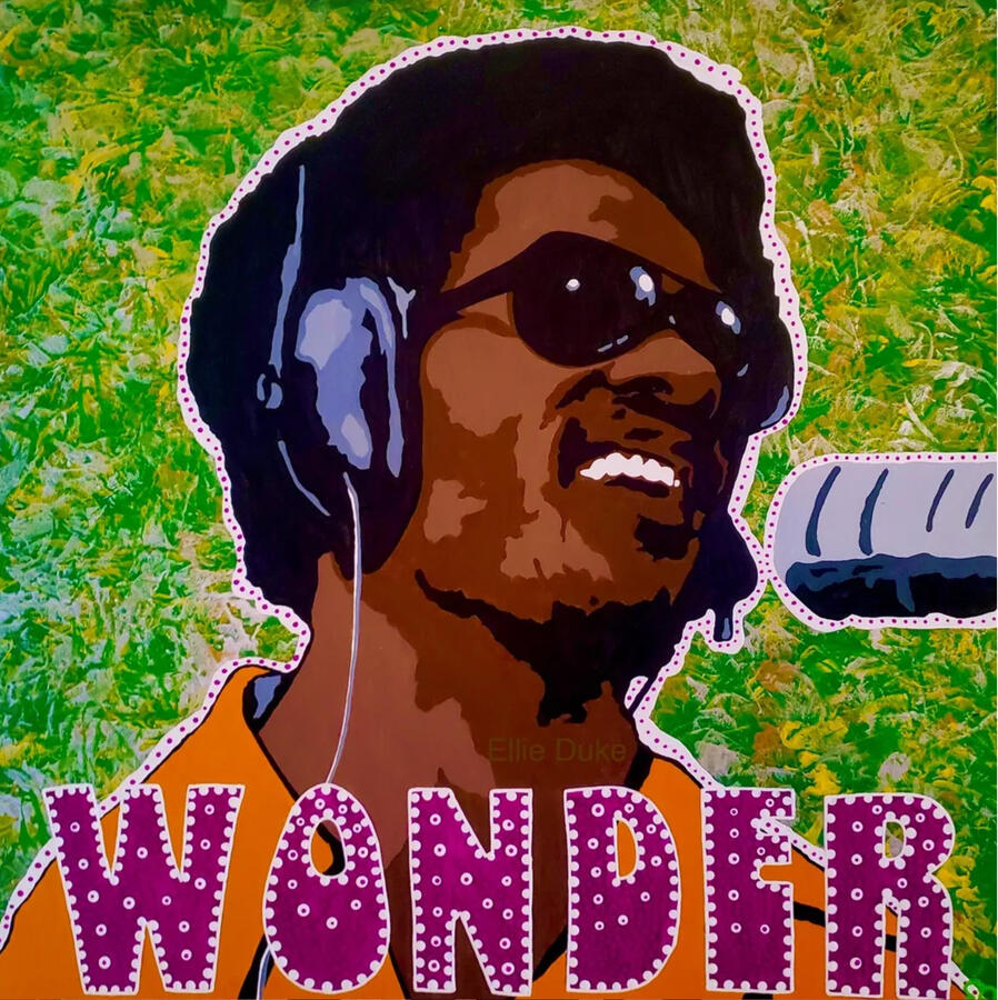 Stevie Wonder stevie wonder pop art portrait ellie duke art