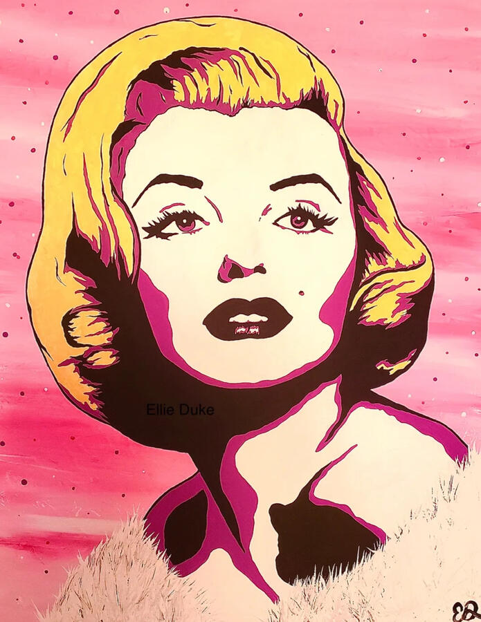 Marilyn Monroe marilyn monroe pop art portrait ellie duke art