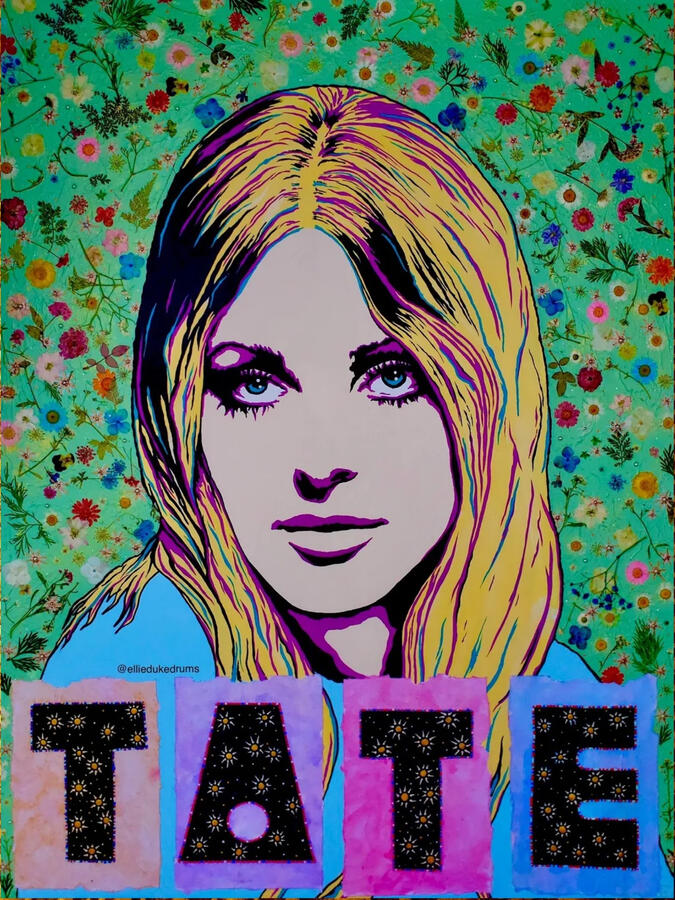 Sharon Tate Sharon Tate pop art portrait ellie duke art
