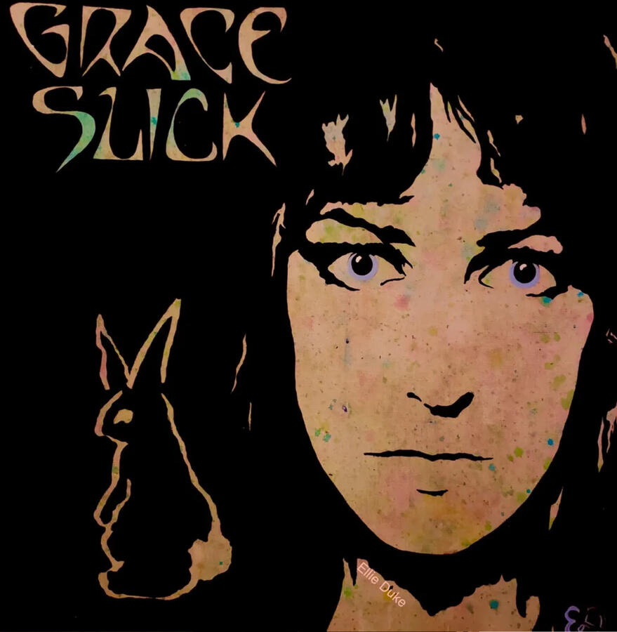 Grace Slick grace slick pop art portrait ellie duke art