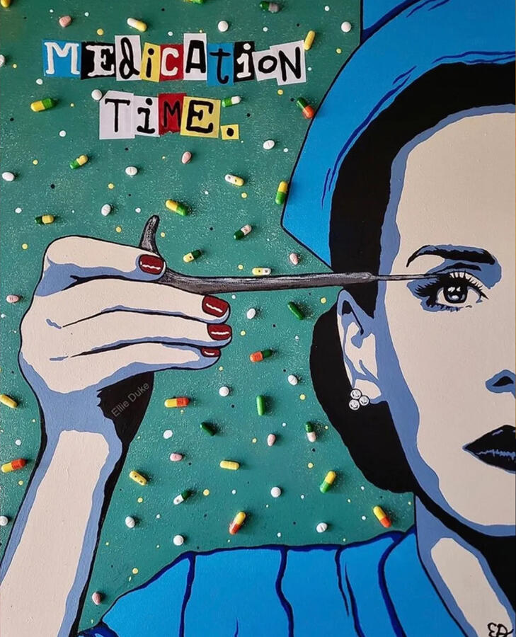 Sarah Paulson sarah paulson ellie duke pop art portrait art