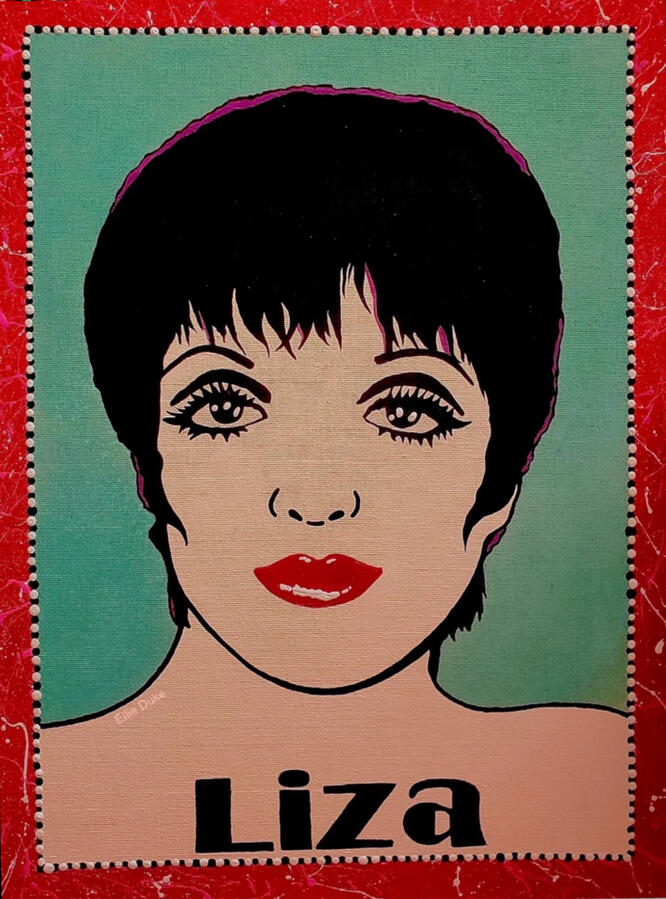 Liza Minnelli liza minnelli ellie duke pop art portrait art