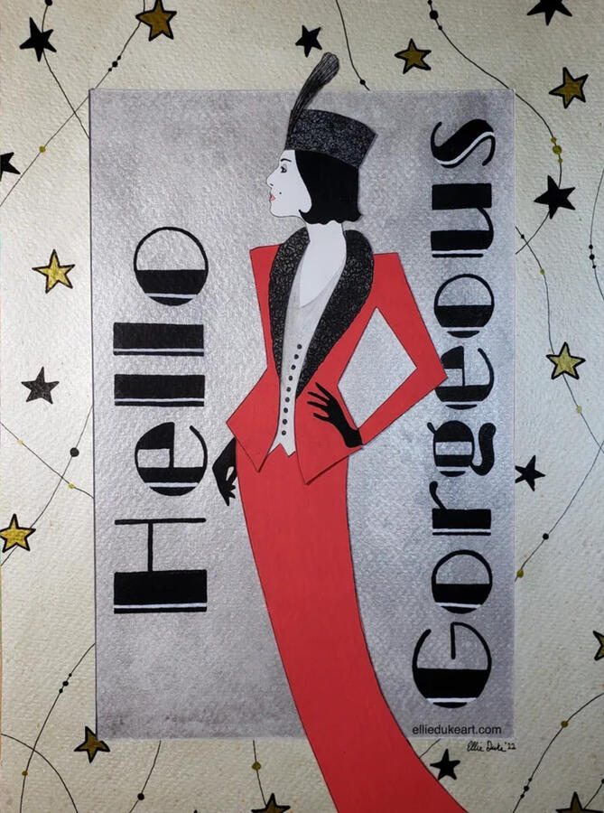 Lea Michele lea michele funny girl ellie duke art