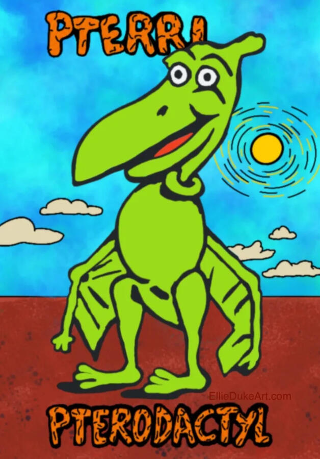 Pterri Cartoon ellie duke pterri cartoon art