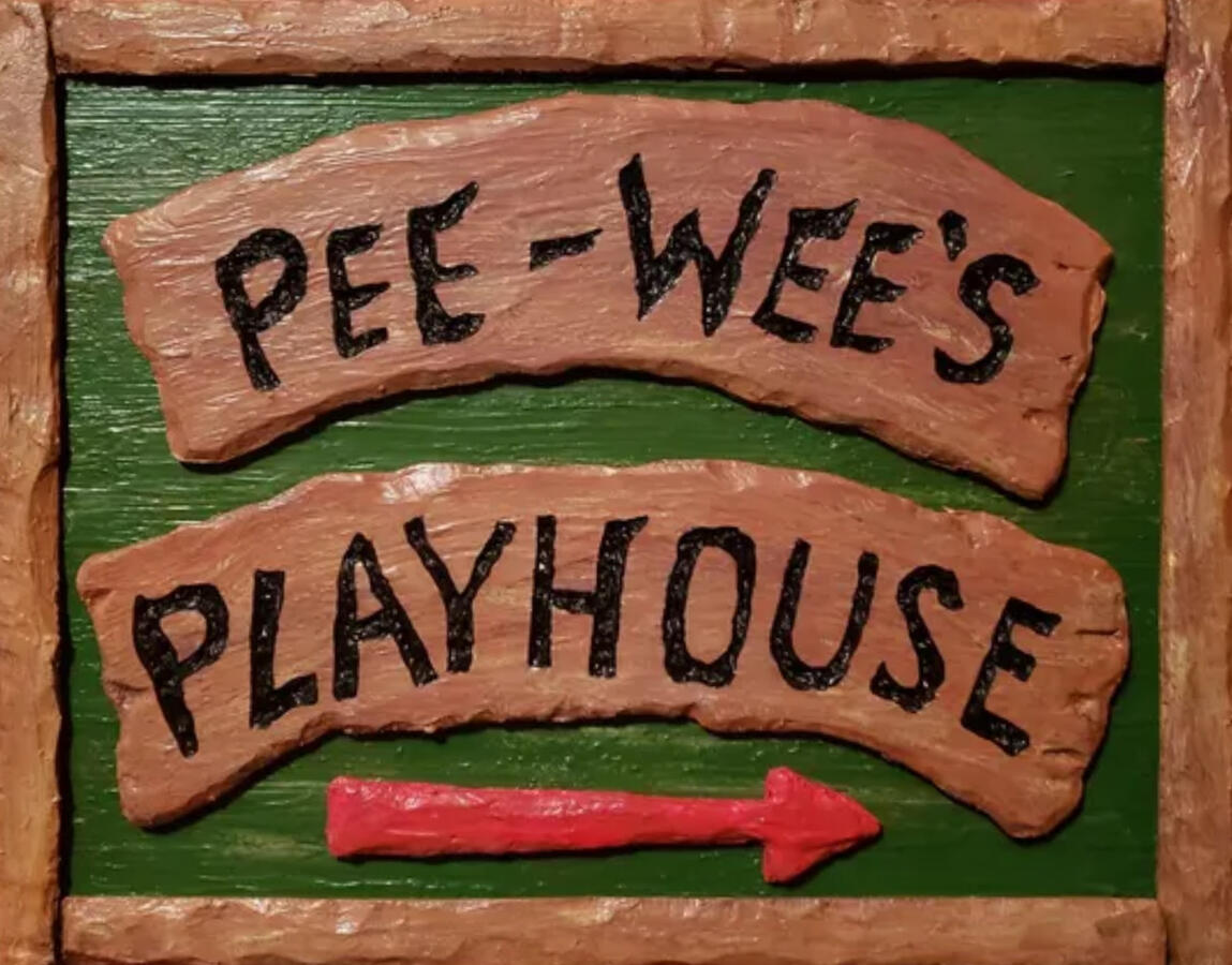 Pee-wee's Playhouse Sign pee wees playhouse sign ellie duke wood