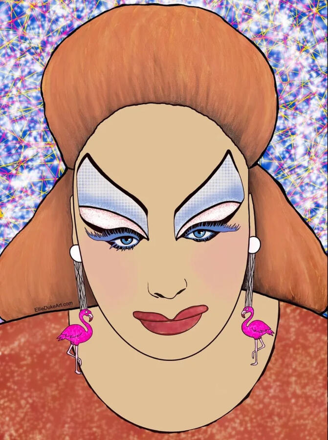 Divine divine john waters drag queen art ellie duke